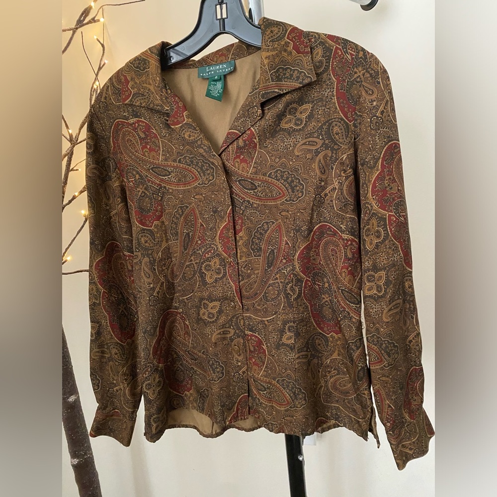 Ralph Lauren Vintage Silk Button Down